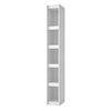 Manhattan Comfort Bookcase 1.0, 5 Shelves, White 30AMC6